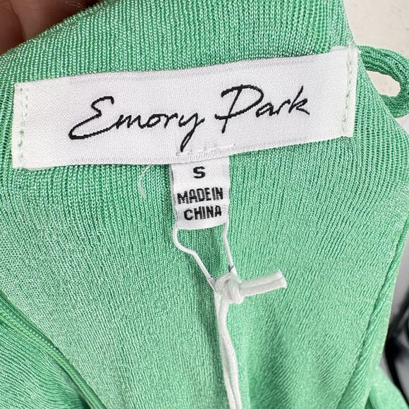 Emory Park Women's Asymmetrical‎ Strap Mini Dress In Green  Size Small Party - Picture 12 of 14